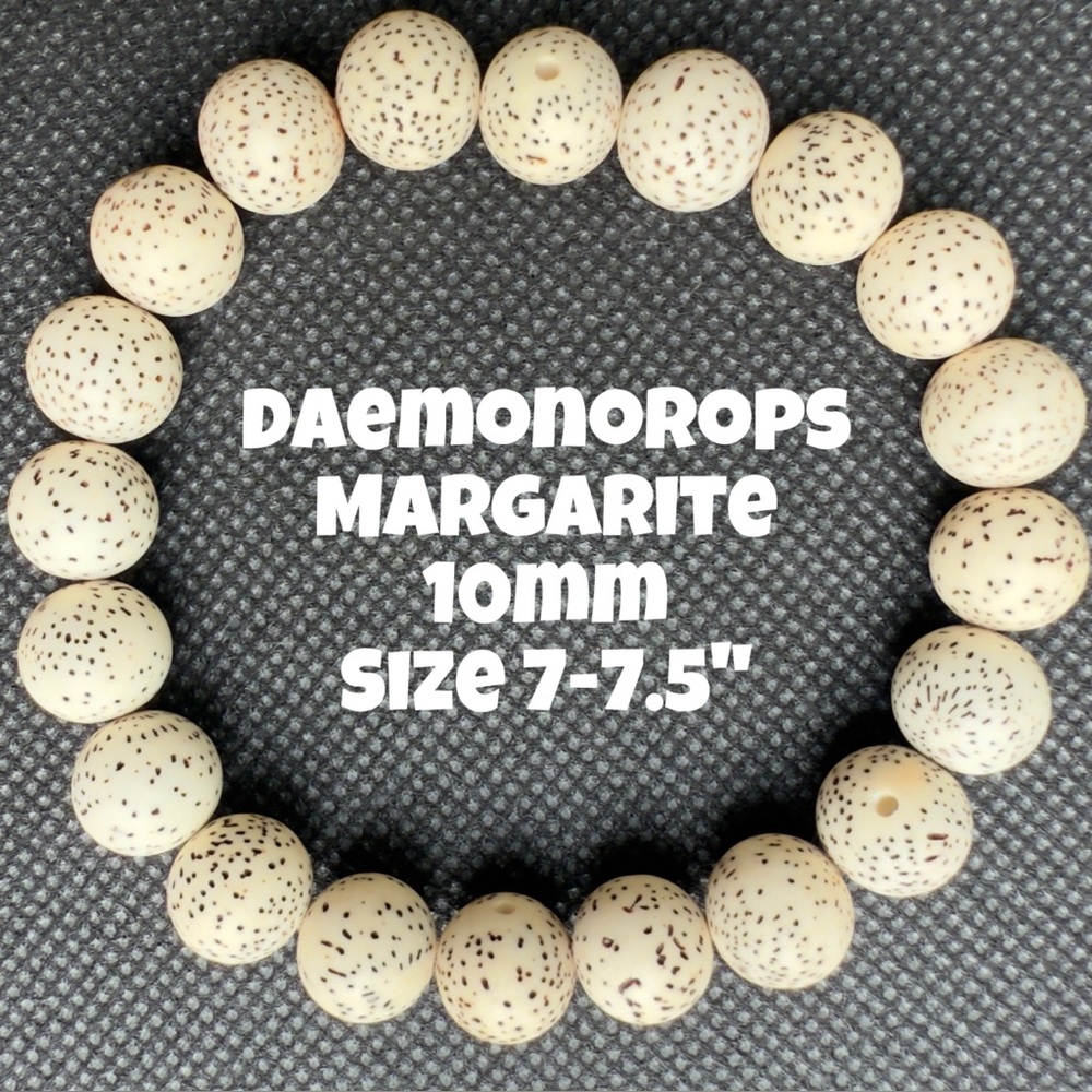 Daemonorops‎ Margaritae 10mm Stretchy Bracelet from Bombshell Beads